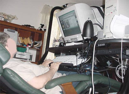 Client’s new computer work area